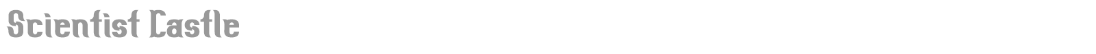 Scientist Castle font preview
